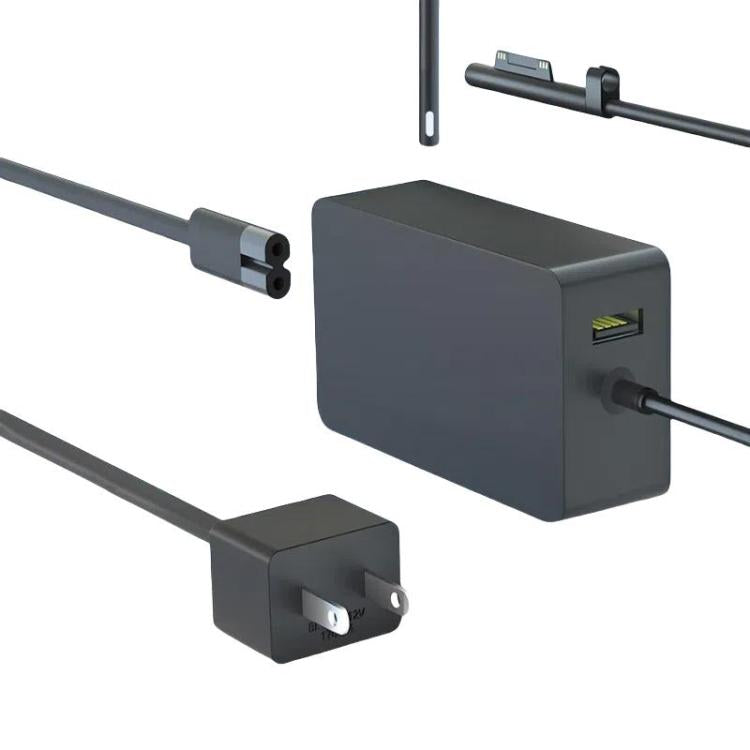 For Microsoft Surface Laptop 65W 15V 4A Fast Charger With 5V 1A USB-A Port AC Adapter, US Plug, EU Plug, UK Plug, AU Plug For Microsoft Surface Laptop 65W 15V 4A Fast Charger With 5V 1A USB-A Port AC Adapter, US Plug, EU Plug, UK Plug, AU Plug